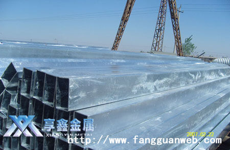 湖北机械厂在享鑫方管订购3200吨镀锌方管